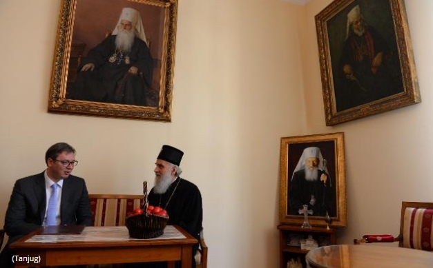 Serbian president and patriarch